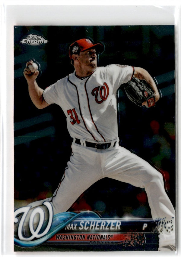 2018 Topps Chrome Max Scherzer #145