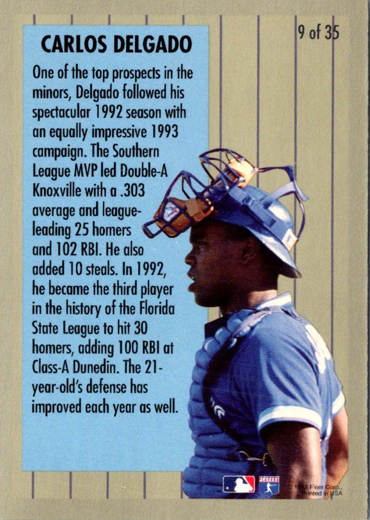 1994 Fleer Major League Prospects Carlos Delgado