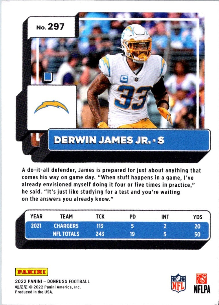 2022 Donruss Blue Press Proof Derwin James Jr.