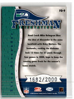 2000 Leaf Rookies & Stars Freshman Orientation Shaun Alexander #FO-9 1682/2000