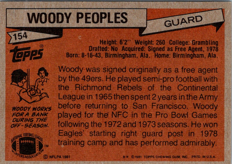 1981 Topps Woody Peoples