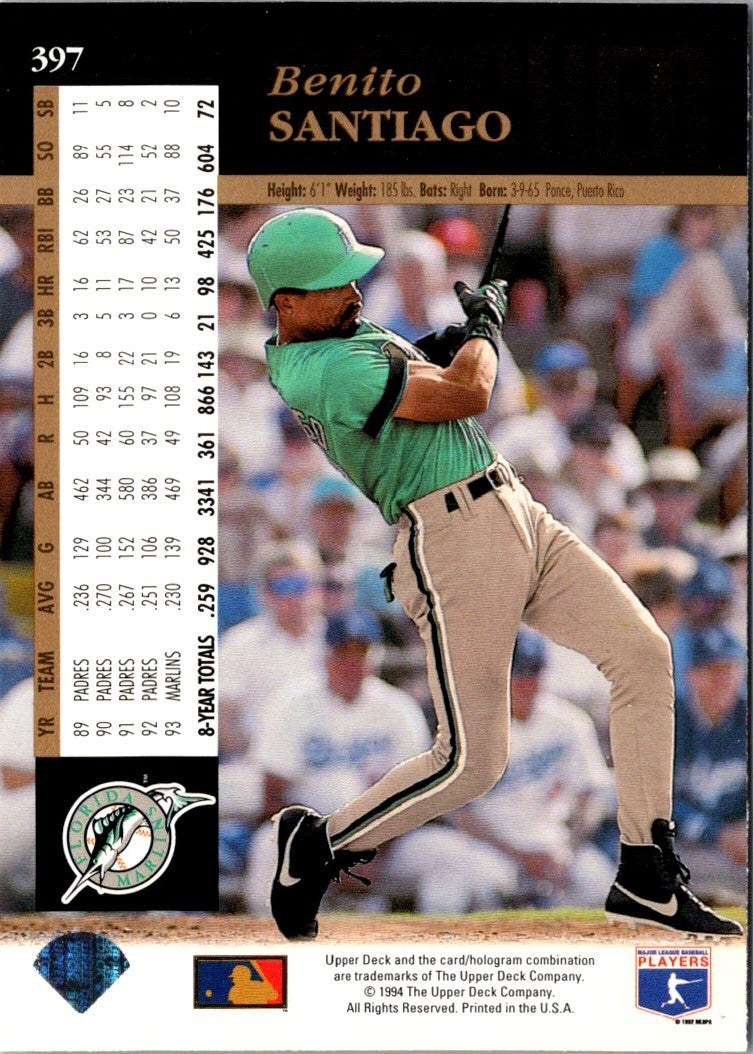 1994 Upper Deck Benito Santiago