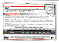 2020 Bowman 1st Edition Keibert Ruiz #BFE-143