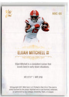 2021 Wild Card Matte White Elijah Mitchell #MBC-66