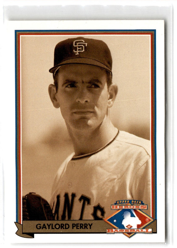 1991 Upper Deck Heroes of Baseball Gaylord Perry #H2