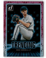 2021 Donruss Trending Pink Fireworks Mike Soroka #TR2