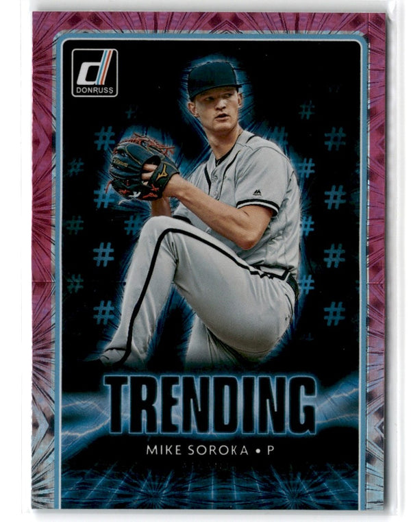 2021 Donruss Trending Pink Fireworks Mike Soroka #TR2