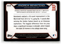 2015 Bowman Draft Picks & Prospects Dividends Andrew Benintendi #DD-AB