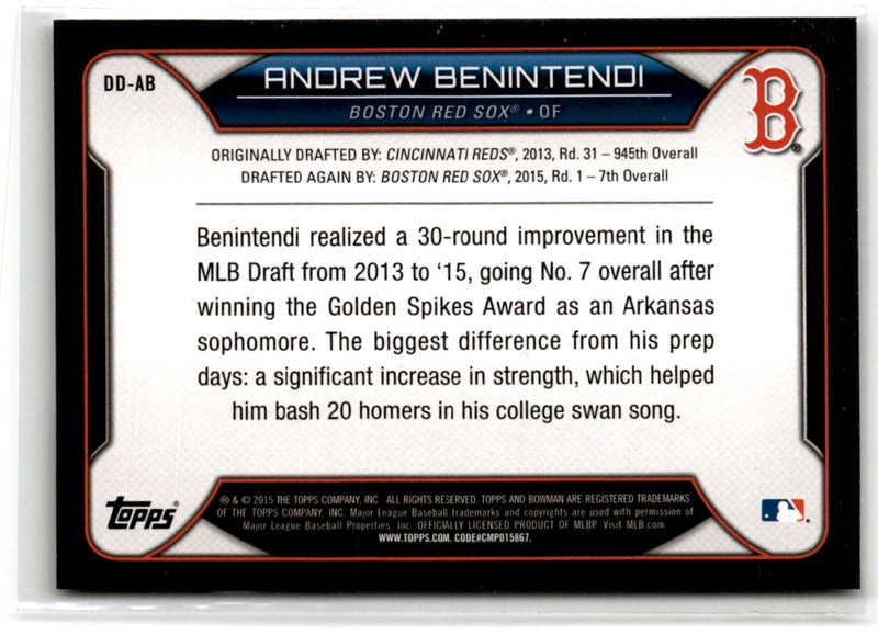 2015 Bowman Draft Picks & Prospects Dividends Andrew Benintendi