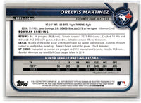 2022 Bowman 1st Edition Sky Blue Foil Orelvis Martinez #BPPF-104