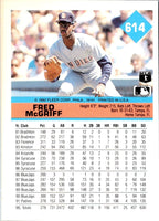 1992 Fleer Fred McGriff #614