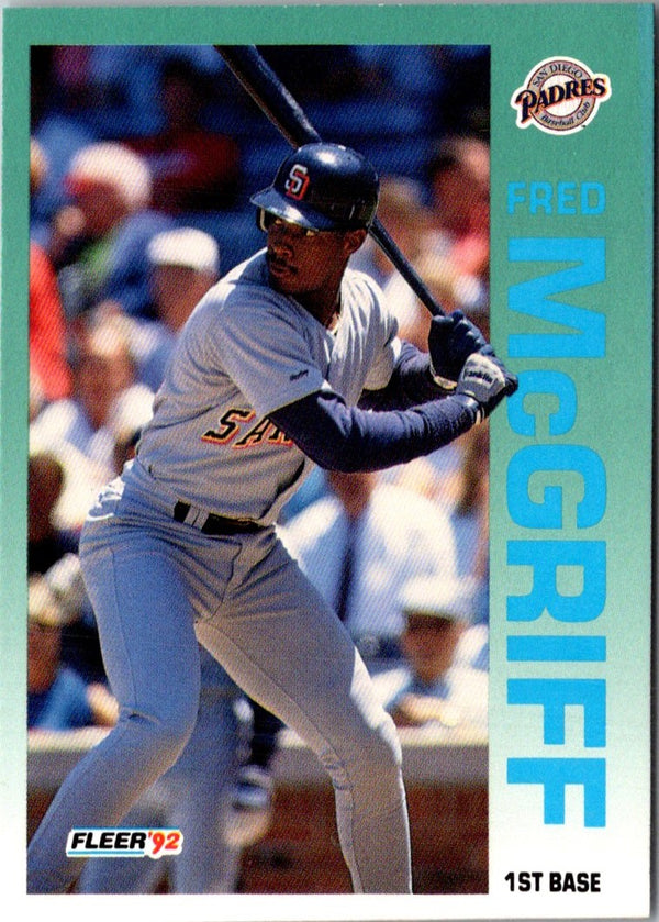 1992 Fleer Fred McGriff #614