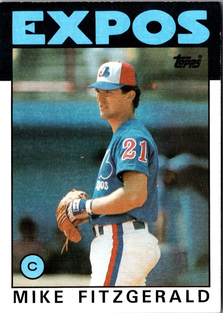 1986 Topps Mike Fitzgerald