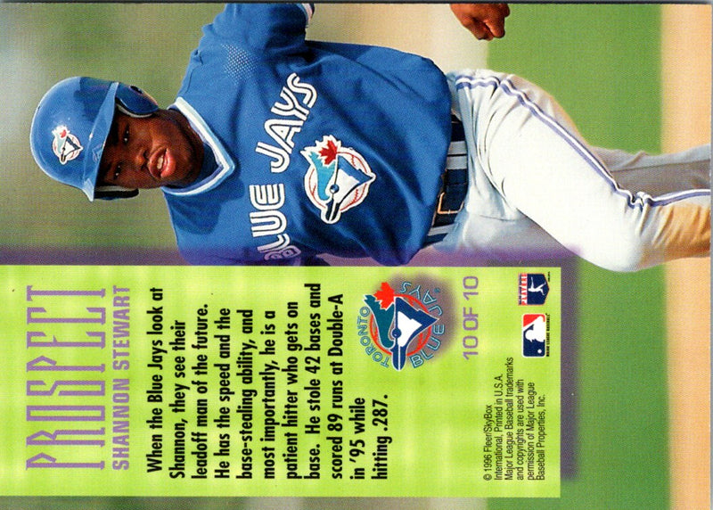 1996 Fleer Prospects Shannon Stewart