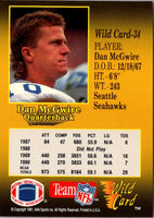 1991 Wild Card Dan McGwire #34 Rookie