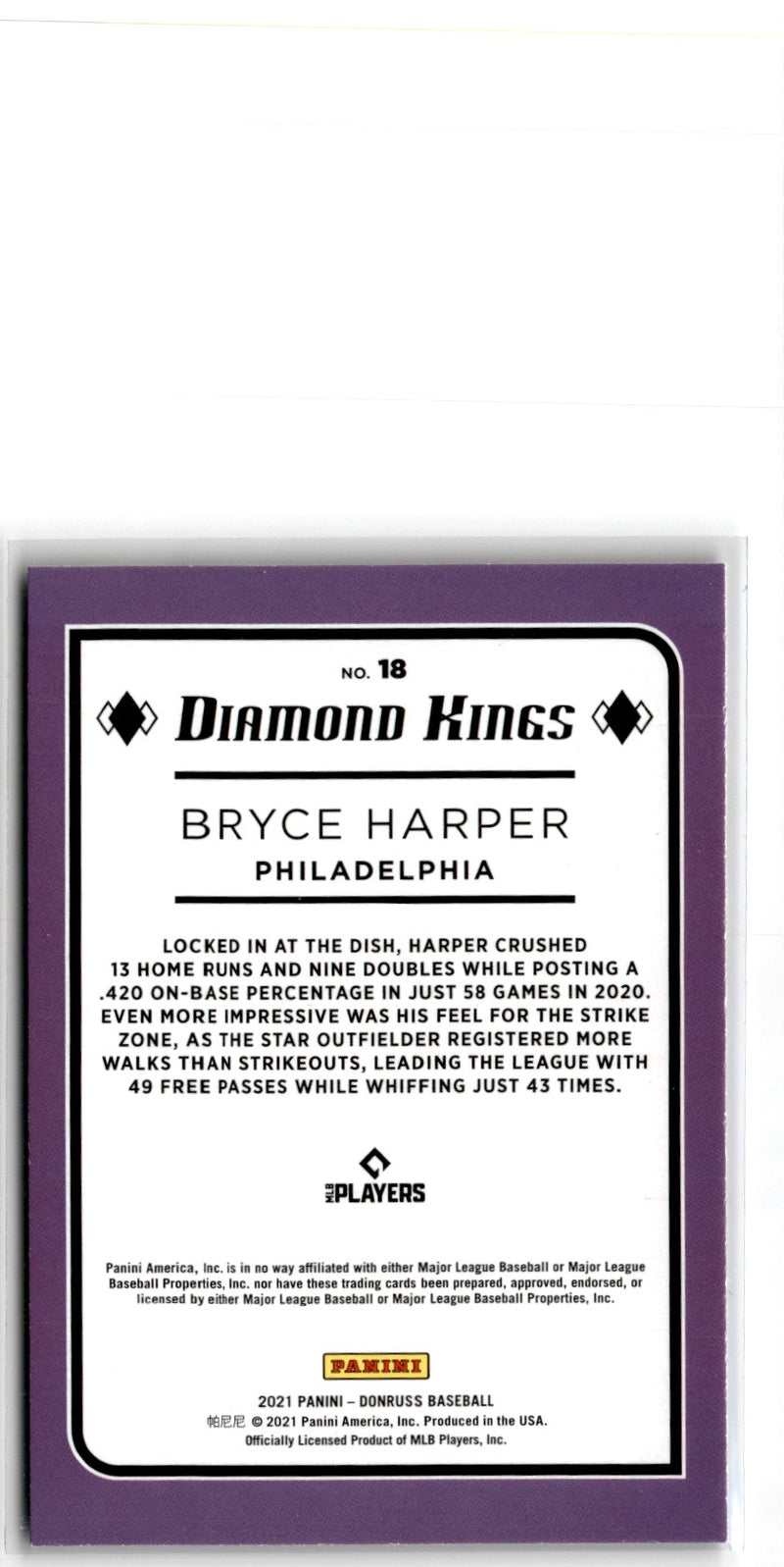 2021 Donruss Bryce Harper