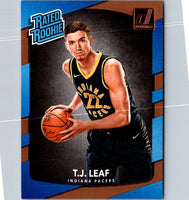 2017 Donruss Optic Blue Velocity T.J. Leaf #183