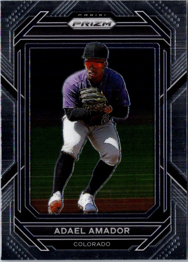 2023 Panini Prizm Blue Ice Adael Amador #150