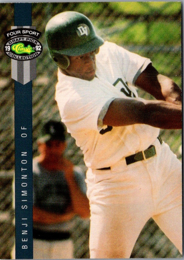 1992 Classic Draft Picks Benji Simonton #55