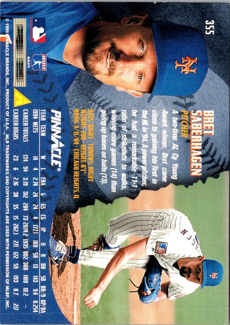 1995 Pinnacle Bret Saberhagen