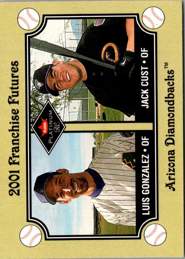 2001 Fleer Platinum Luis Gonzalez/Jack Cust #463