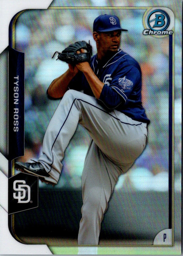 2015 Bowman Chrome Refractors Tyson Ross #92 068/499