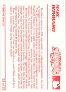 1990 Star Harrisburg Senators Marc Bombard