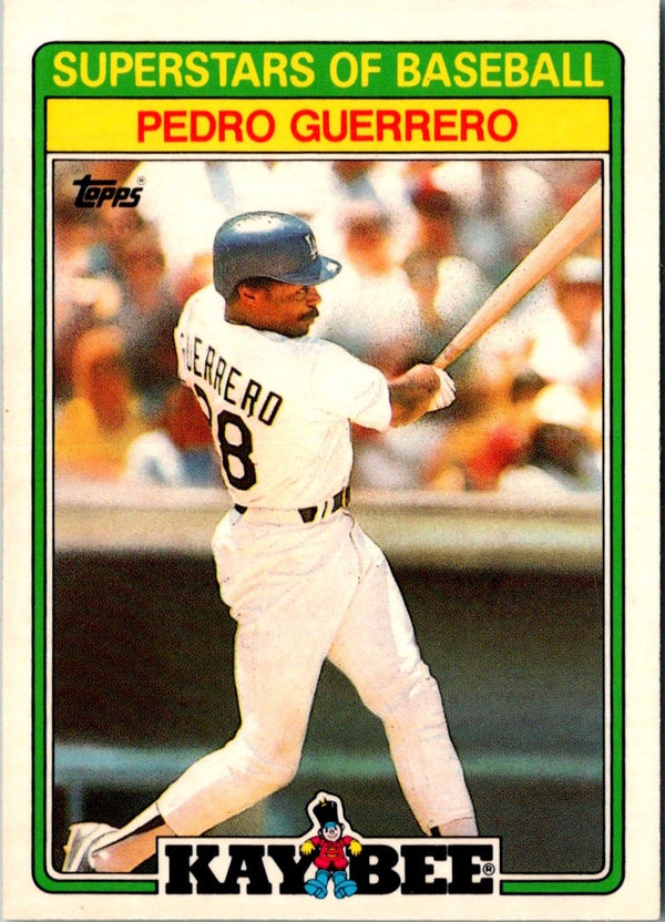 1988 Topps Pedro Guerrero #550