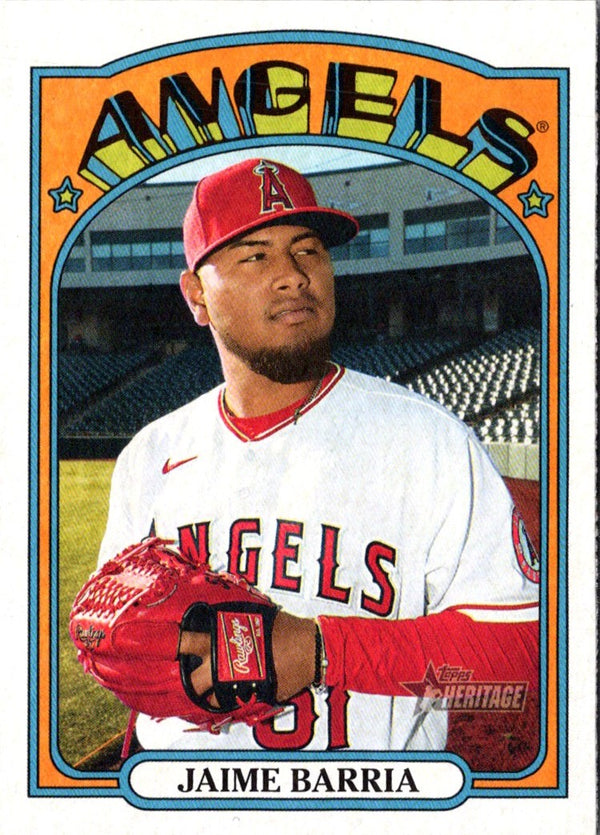 2021 Topps Heritage Jaime Barria #219