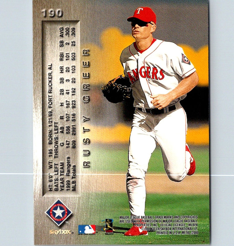 2000 Metal Emerald Rusty Greer