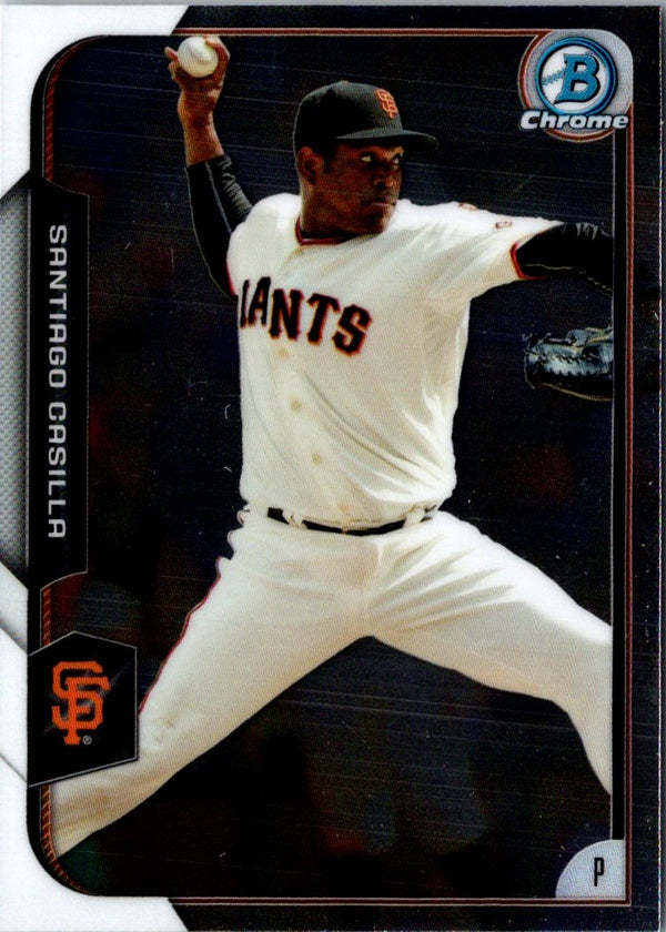 2015 Bowman Chrome Santiago Casilla #21