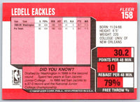 1989 Fleer Ledell Eackles #158
