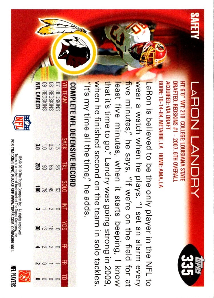 2010 Topps LaRon Landry