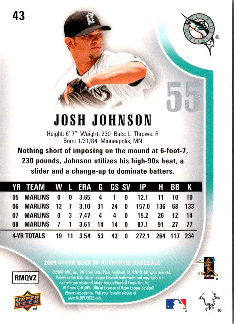 2009 SP Authentic Josh Johnson