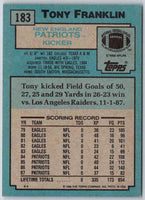 1988 Topps Tony Franklin #183