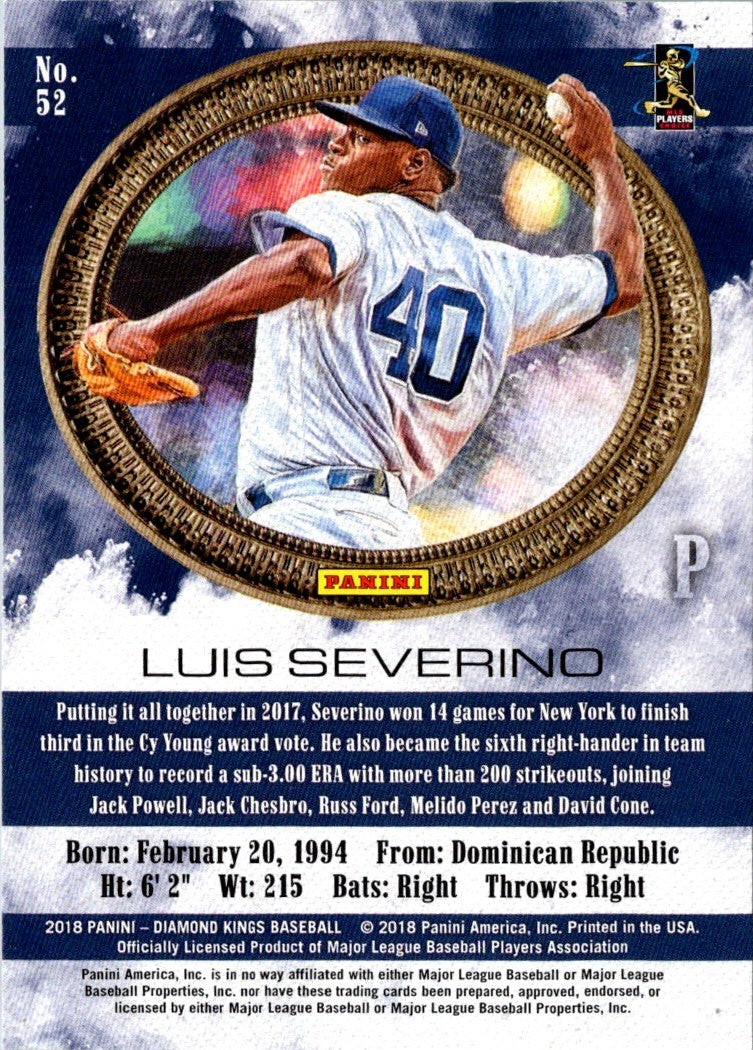 2018 Panini Diamond Kings Luis Severino