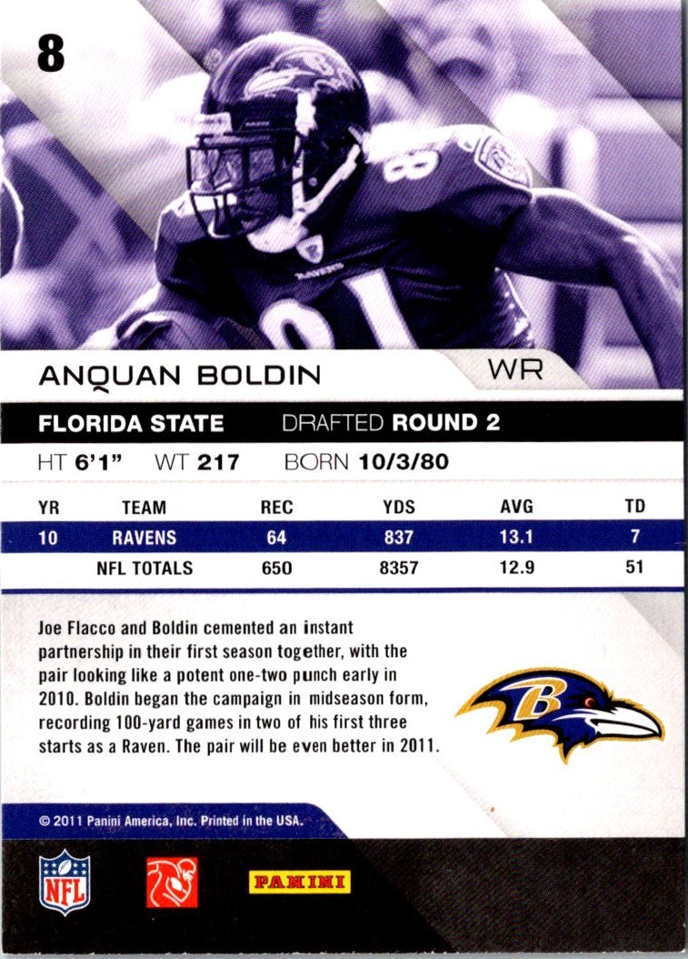 2011 Panini Absolute Memorabilia Anquan Boldin