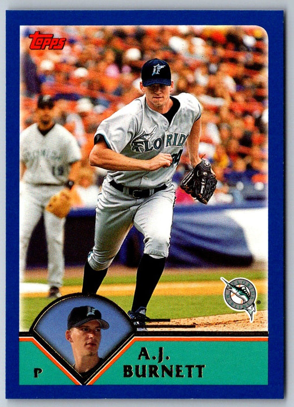 2003 Topps A.J. Burnett #583