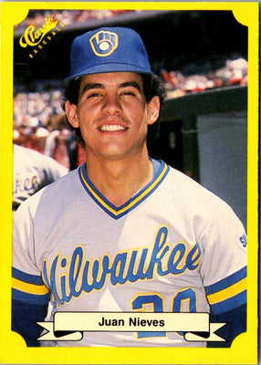 1987 Classic Update Yellow Juan Nieves #136