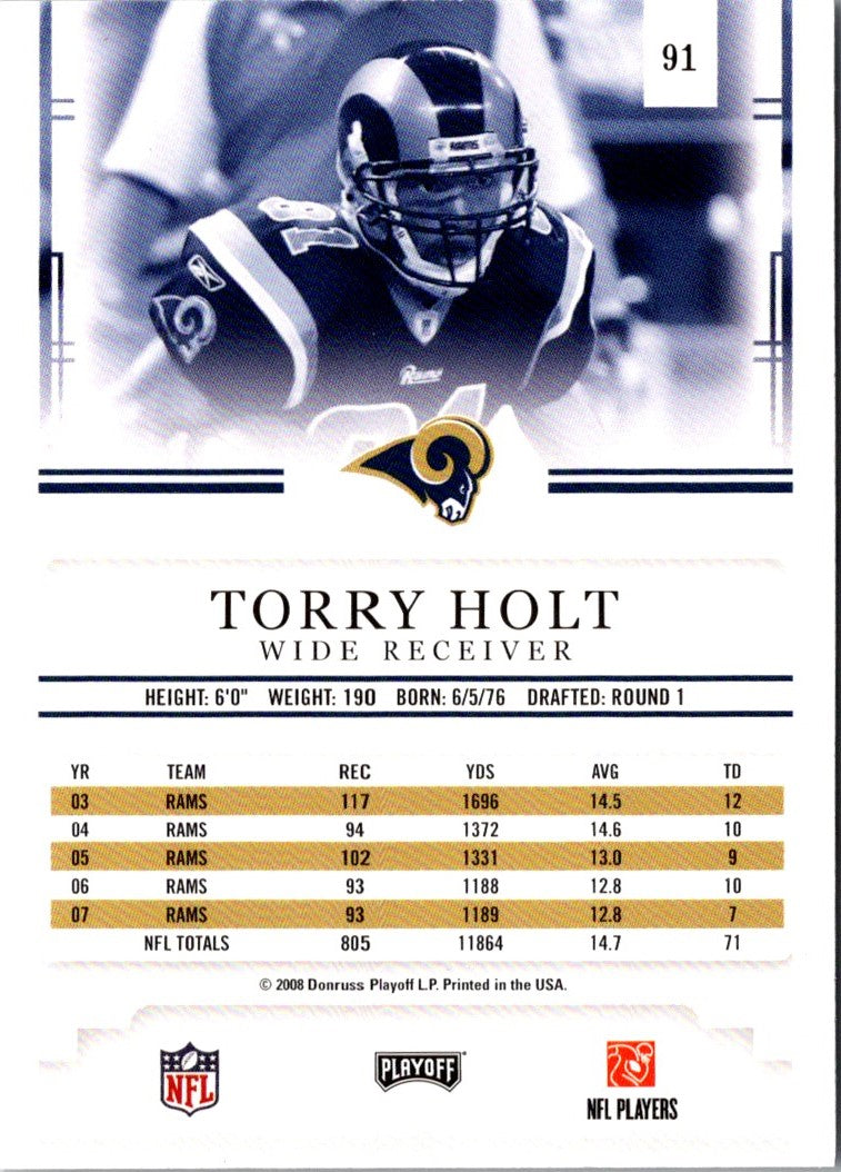 2008 Playoff Prestige Torry Holt