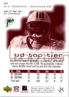 2001 Upper Deck Top Tier O.J. McDuffie #92