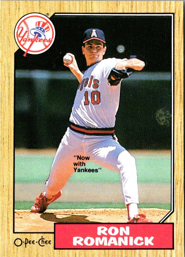 1987 O-Pee-Chee Ron Romanick #136