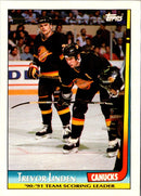 1991 Topps Team Scoring Leaders Trevor Linden