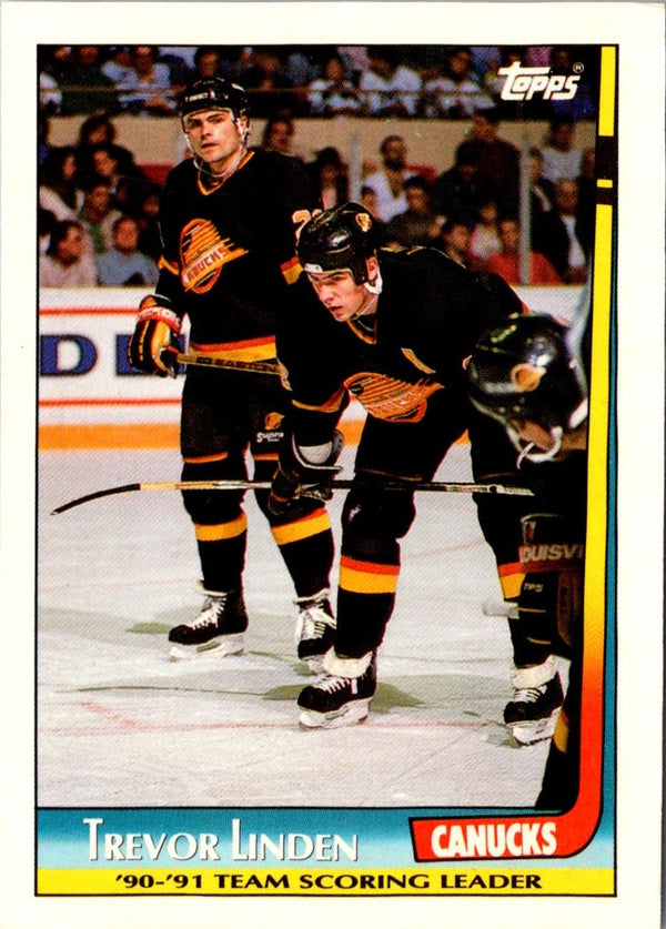 1991 Topps Team Scoring Leaders Trevor Linden #17