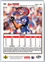 1995 Upper Deck Don Beebe #342