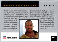 1991 Pro Line Portraits Dalton Hilliard #292