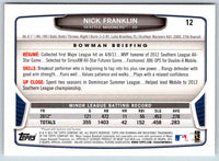 2014 Bowman Nick Franklin #12