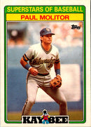 1988 Topps Kay-Bee Superstars of Baseball Paul Molitor