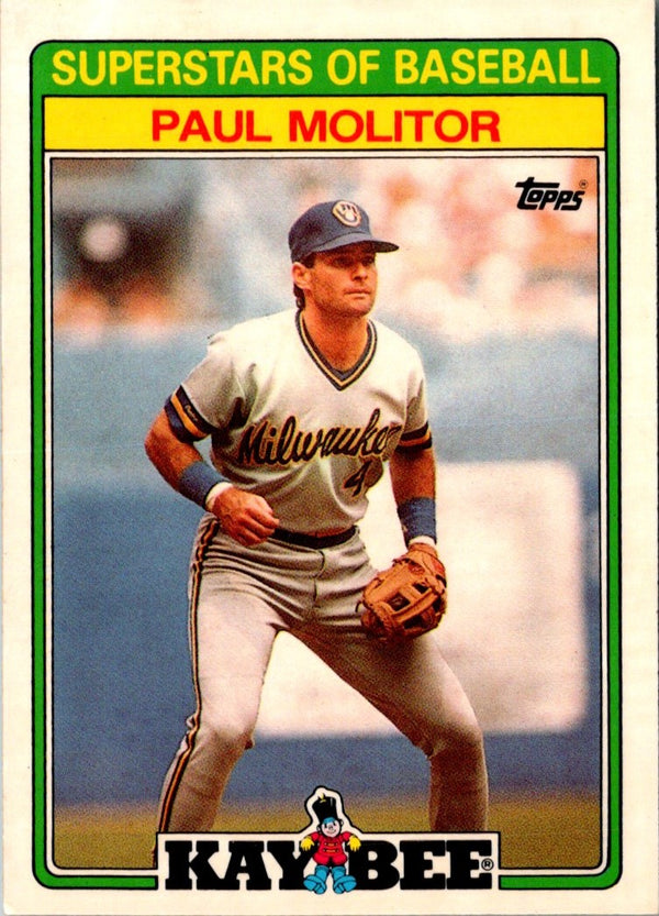 1988 Topps Kay-Bee Superstars of Baseball Paul Molitor #19