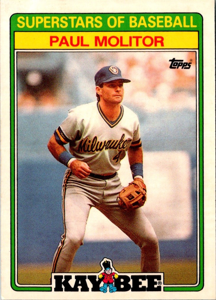 1988 Topps Kay-Bee Superstars of Baseball Paul Molitor